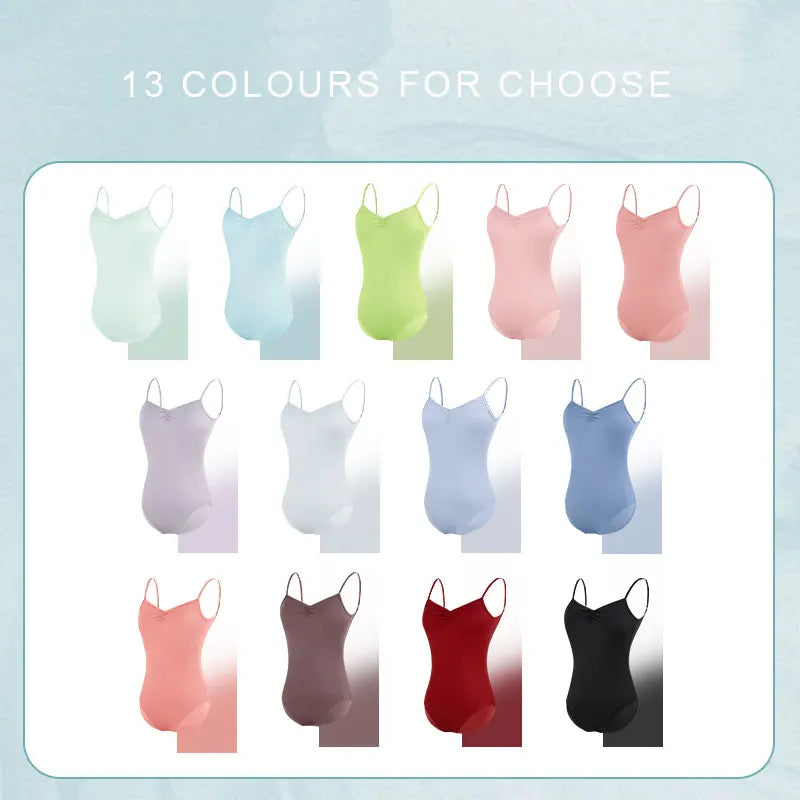 Camisole Ballet Leotard | Adjustable Straps | S–2XL