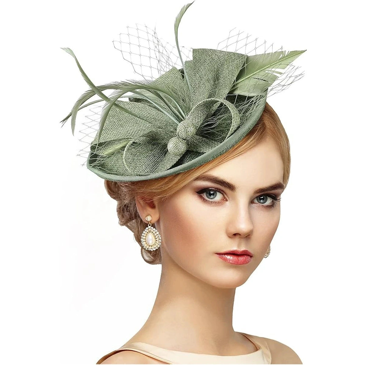 Floral Sinamay Fascinator Hat | Bridal & Race Day | 14 Colors
