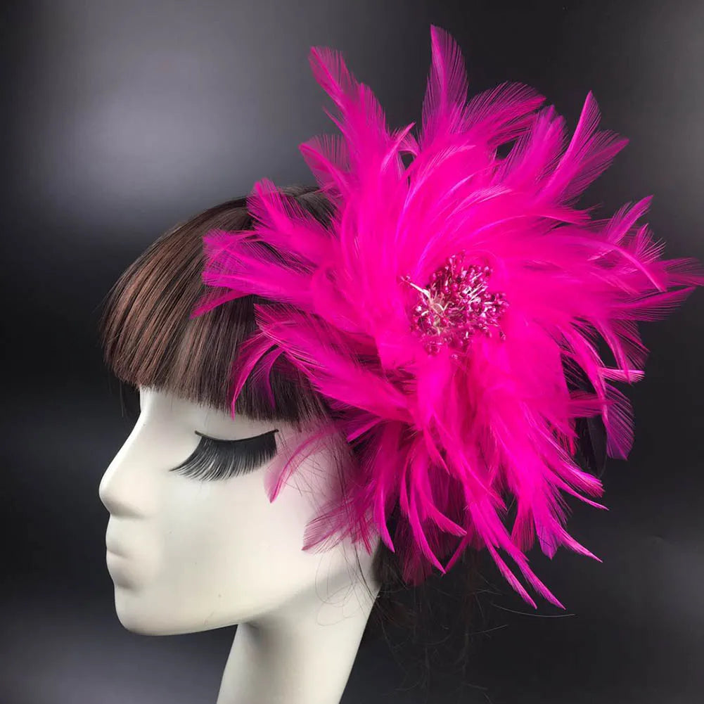 Feather Fascinator Headpiece | Flapper & Burlesque