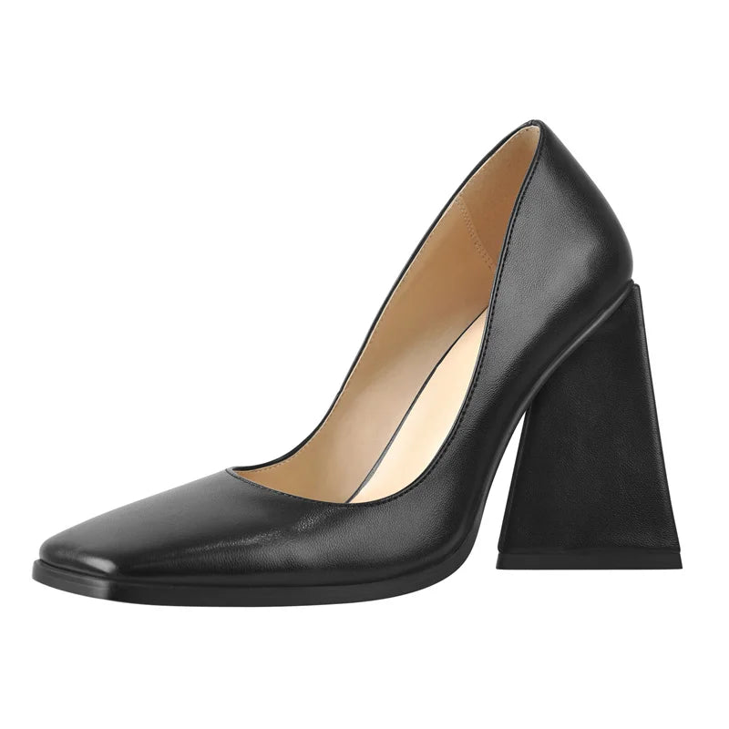 Mary Jane Pump | Square Toe | Chunky Heel