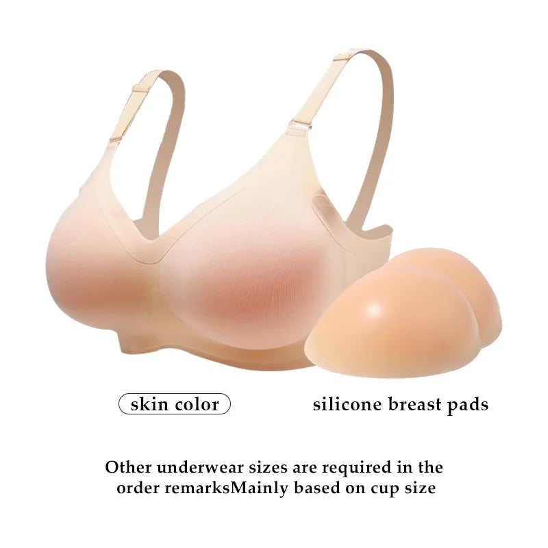 Silicone Breast Form Bra | Drag & Crossdress | B–E Cup