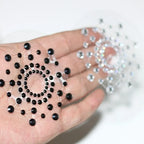 Rhinestone Nipple Covers — Black or White