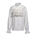 Victorian Ruffle Shirt | Stand Collar | Steampunk
