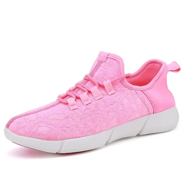 Fibre Optic LED Light-Up Sneakers | USB Rechargeable | Unisex Kids & Adults | 3 Colours