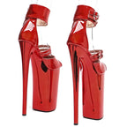10-Inch Platform Sandals - Peep Toe Exotic Dance Heels