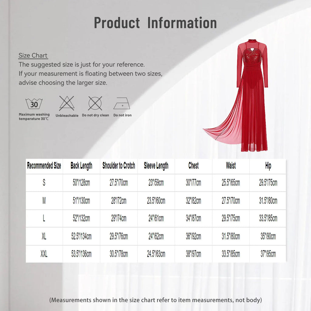 Sequin Lyrical Dance Dress | Mesh & Tulle | Built-In Briefs