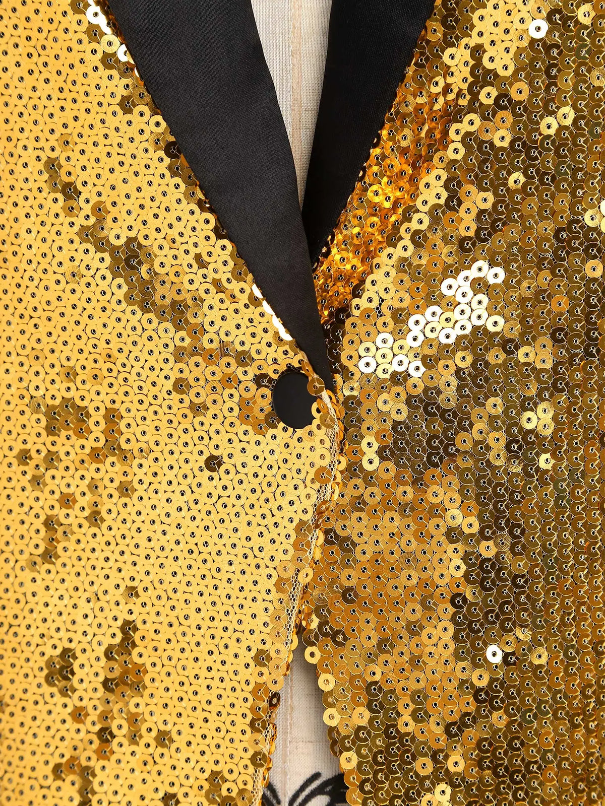 Sequin Contrast Vest | V-Neck Waistcoat | Jazz & Cabaret | Stage Performance