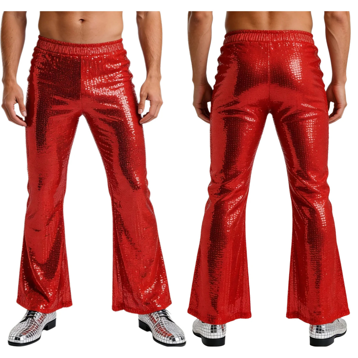Men’s Sequin Pants | Lined Wide Leg