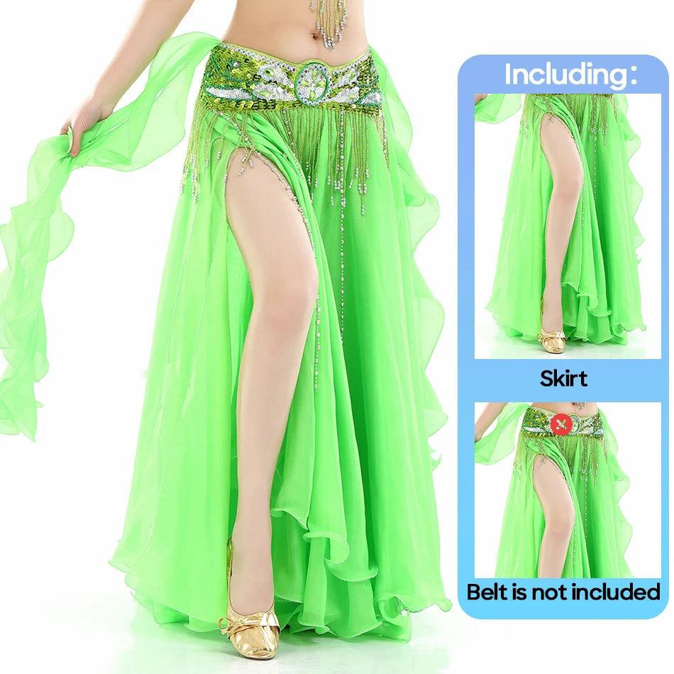 Belly Dance Skirt | Chiffon Double Slit