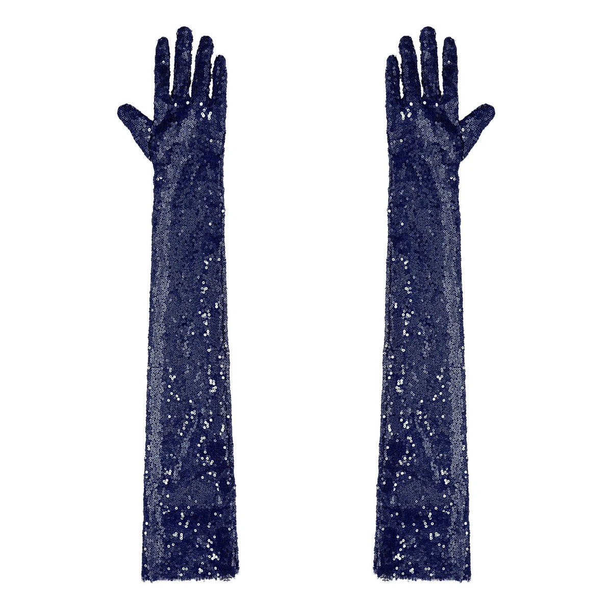Starlight Sequin Elbow-Length Opera Gloves