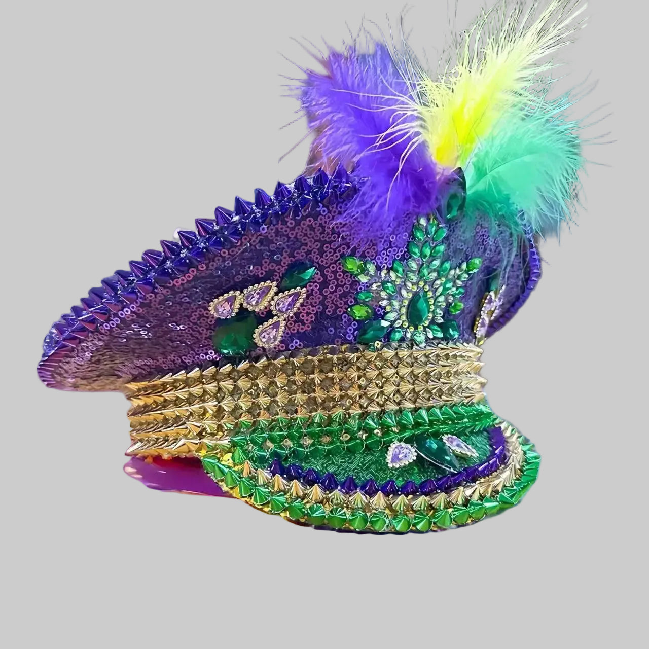 Embellished Mardi Glam Performance Hat