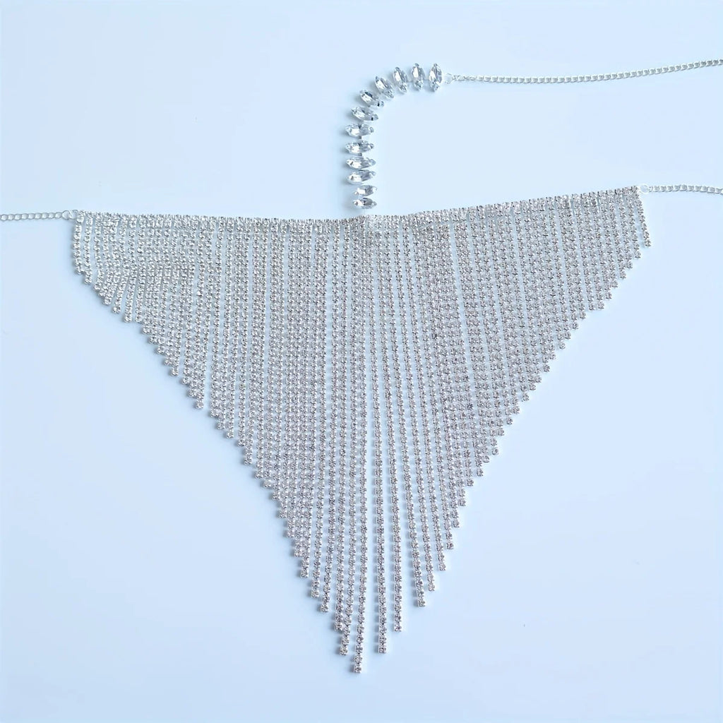 Crystal Drape Face Chain Mask