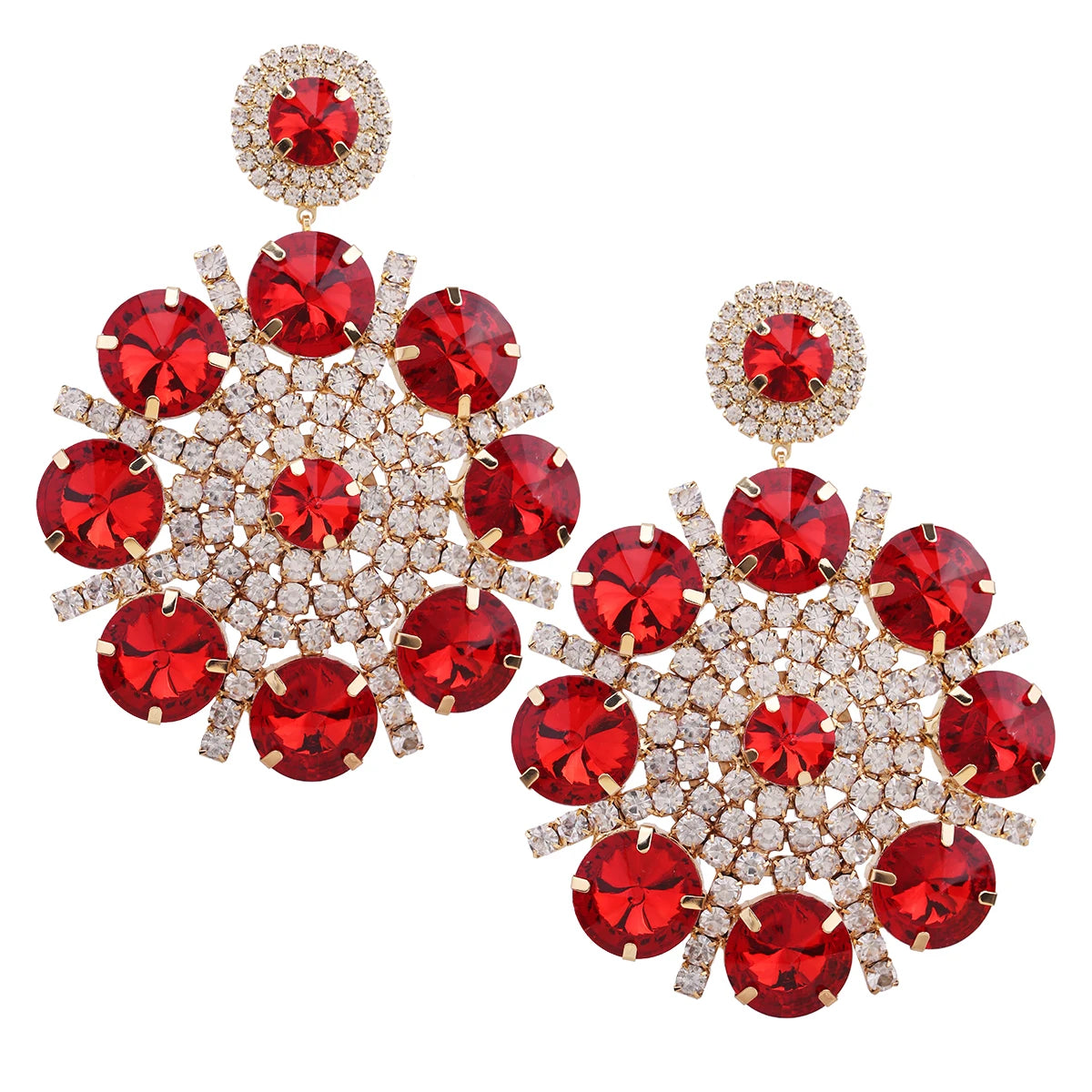 Pearl & Rhinestone Drop Earrings | 7 Colors