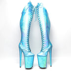 9-Inch Snake Print Thigh-High Boots