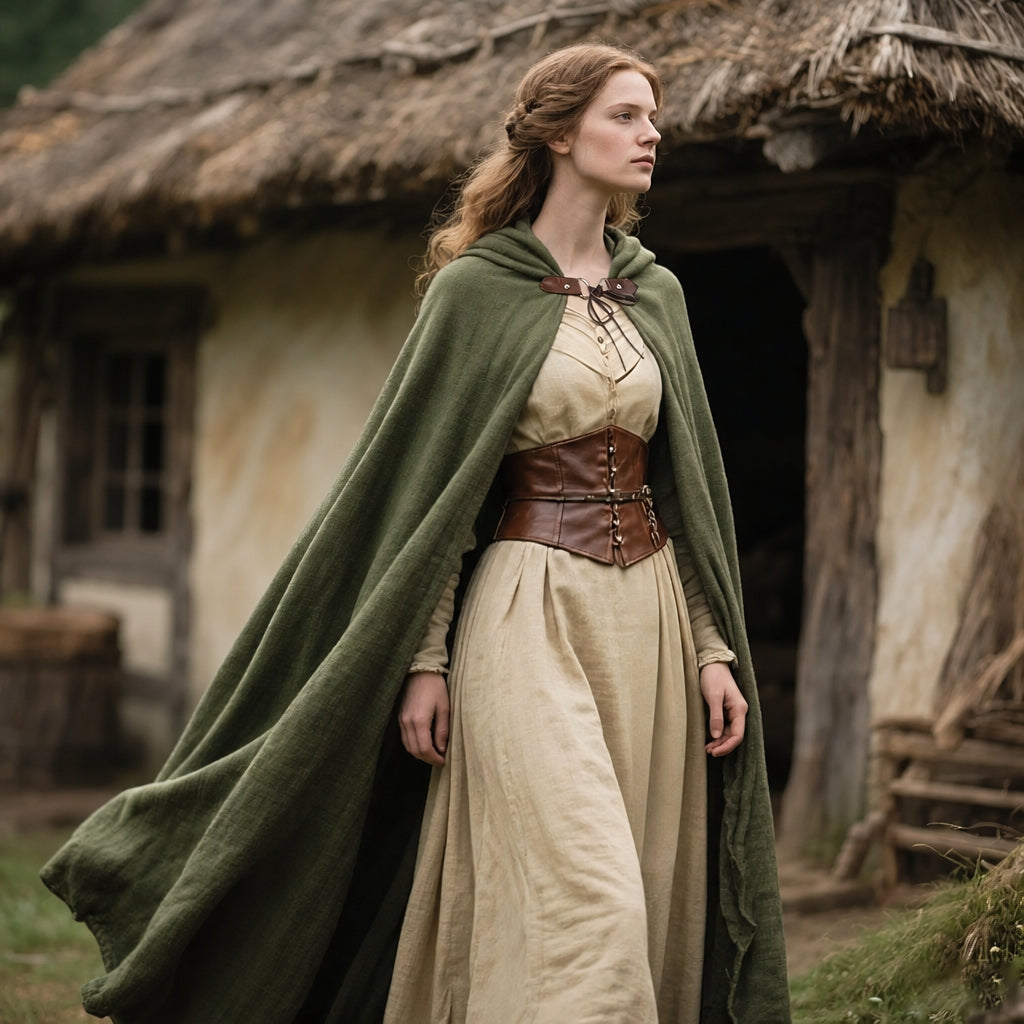 Medieval Hooded Cloak | Costume Cape