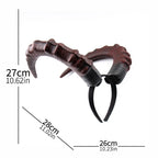 Demon Horn Headband | Faux Leather | Gothic & Halloween