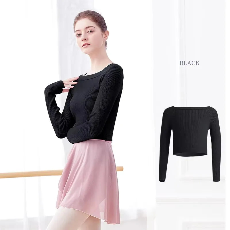 Ballet Knit Sweater | Cropped Warm-Up | M–XL