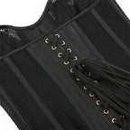 Mesh Underbust Corset | 16-Bone | Hollow Out | Plus Size
