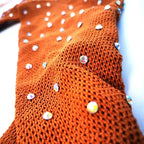 Rhinestone Fishnet Bodysuit Stocking — Full-Body Dance Jumpsuit