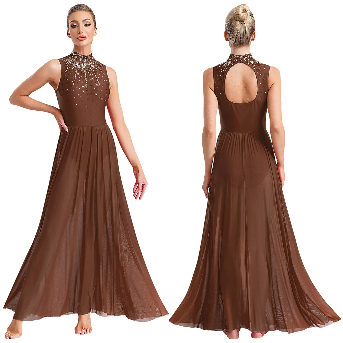 Lyrical Dance Dress | Rhinestone Cutout Back