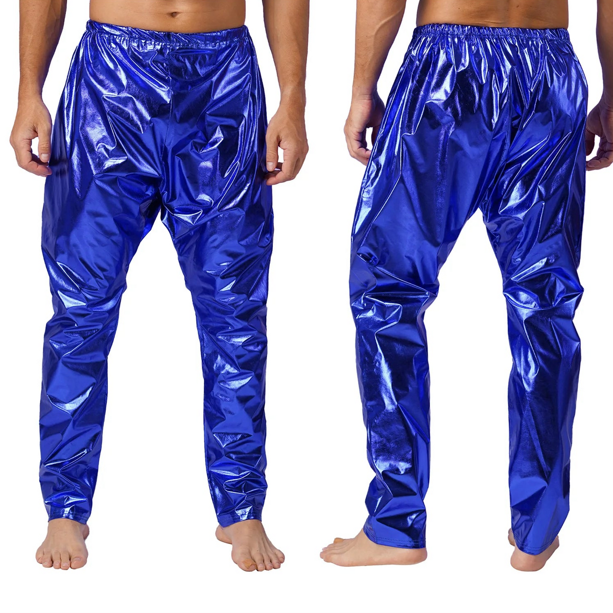 Men's Metallic Flare Pants | Jazz Dance | Shiny Finish