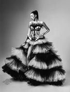 Tulle Overskirt | Dramatic Tiered Train