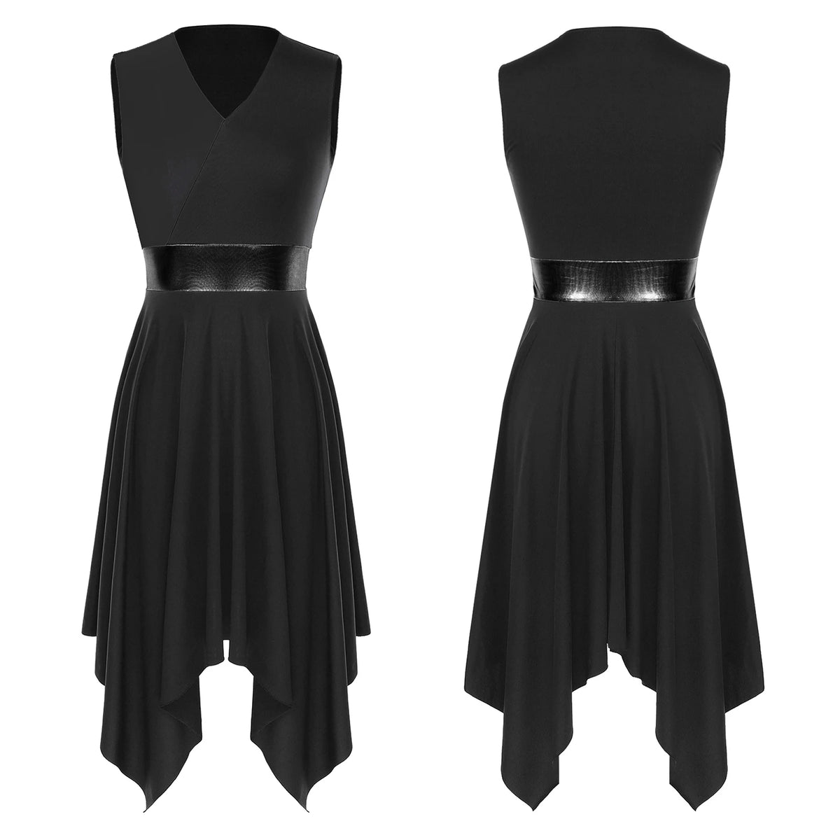 Lyrical Praise Dance Dress | Asymmetric Hem | Multi-Color