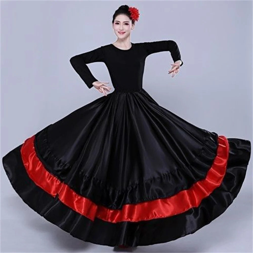 Flamenco Ruffle Skirt | Multi-Tier Swing | 180–720°