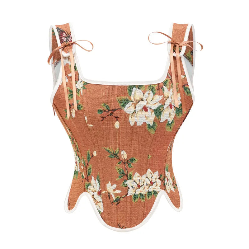 Floral Overbust Corset | Victorian & Gothic | 8 Colors