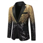 Men’s Sequin Blazer | Contrast Lapels