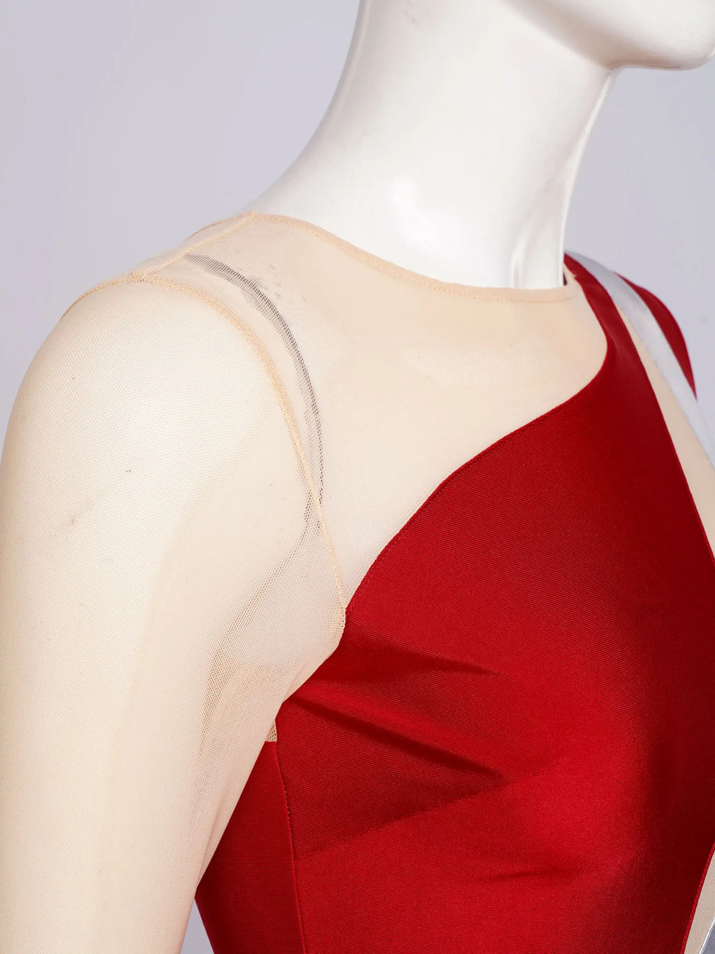 Rhinestone Dance Jumpsuit | Asymmetric Metallic Detail