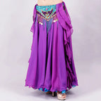 Two-Color Chiffon Belly Dance Skirt - Double Layer Ruffle