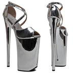 Shiny Platform Sandals - 26cm Pole Dance Heels