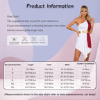 Greek Goddess Gown | One-Shoulder | Chiffon | Gold Belt