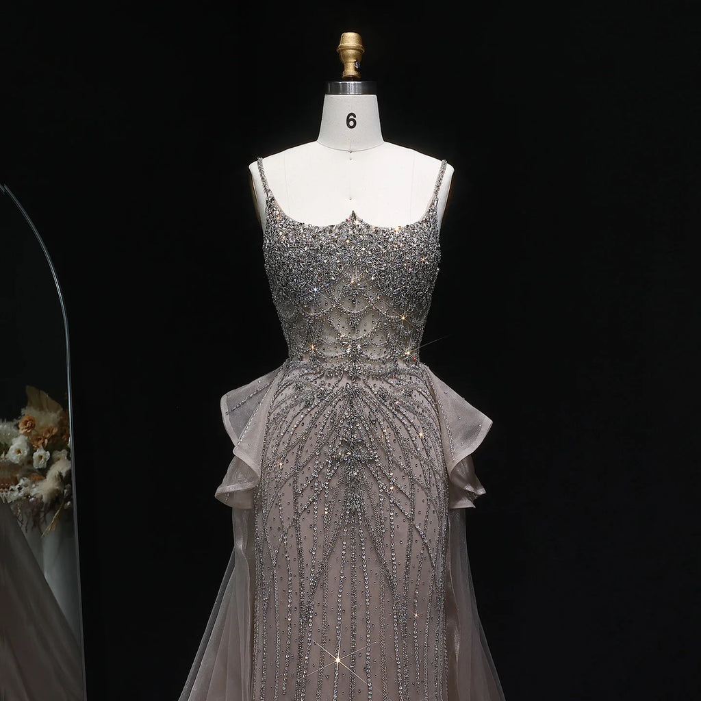 Ruffle Overskirt Mermaid Gown | Sweetheart | Sweep Train
