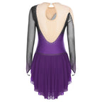 Rhinestone Mesh Skating Dress | Gradient | Built-In Brief