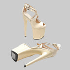 20CM Platform Sandals - 8 Inch High Heel Pole Dance Shoes