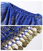 Bollywood Belly Dance Costume | 5-Piece Set with Veil & Headpiece