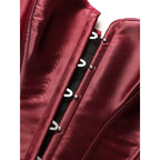 Satin Overbust Corset | Bow Straps | 10-Bone
