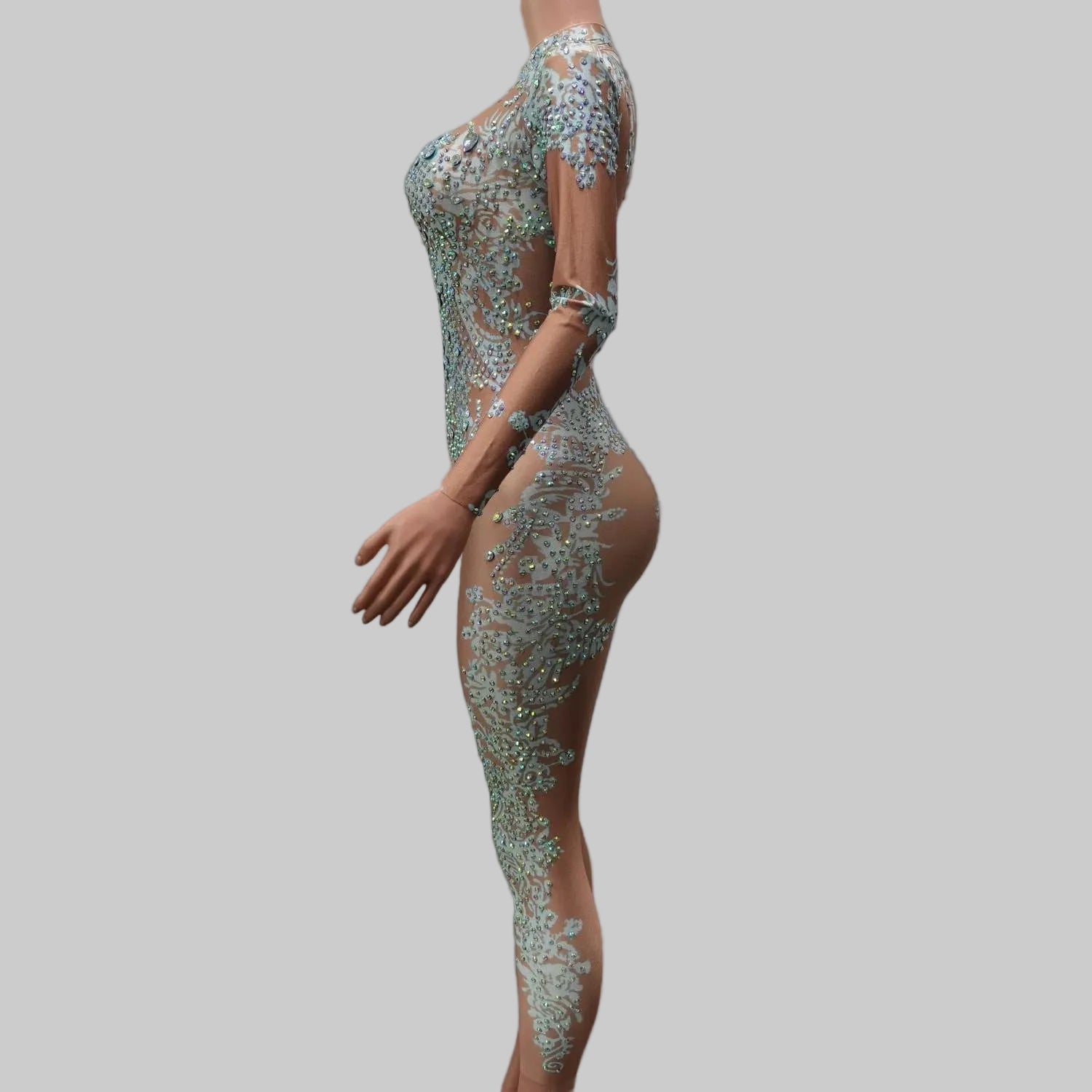 Sparkly Rhinestone Bodysuit - Performance Dancewear