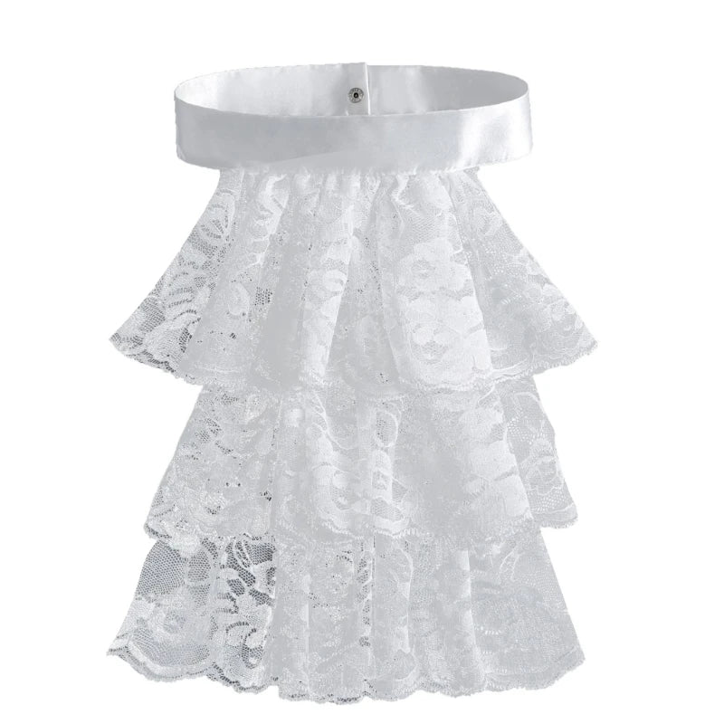 Victorian Ruffled Jabot Collar | Detachable | 3 Styles