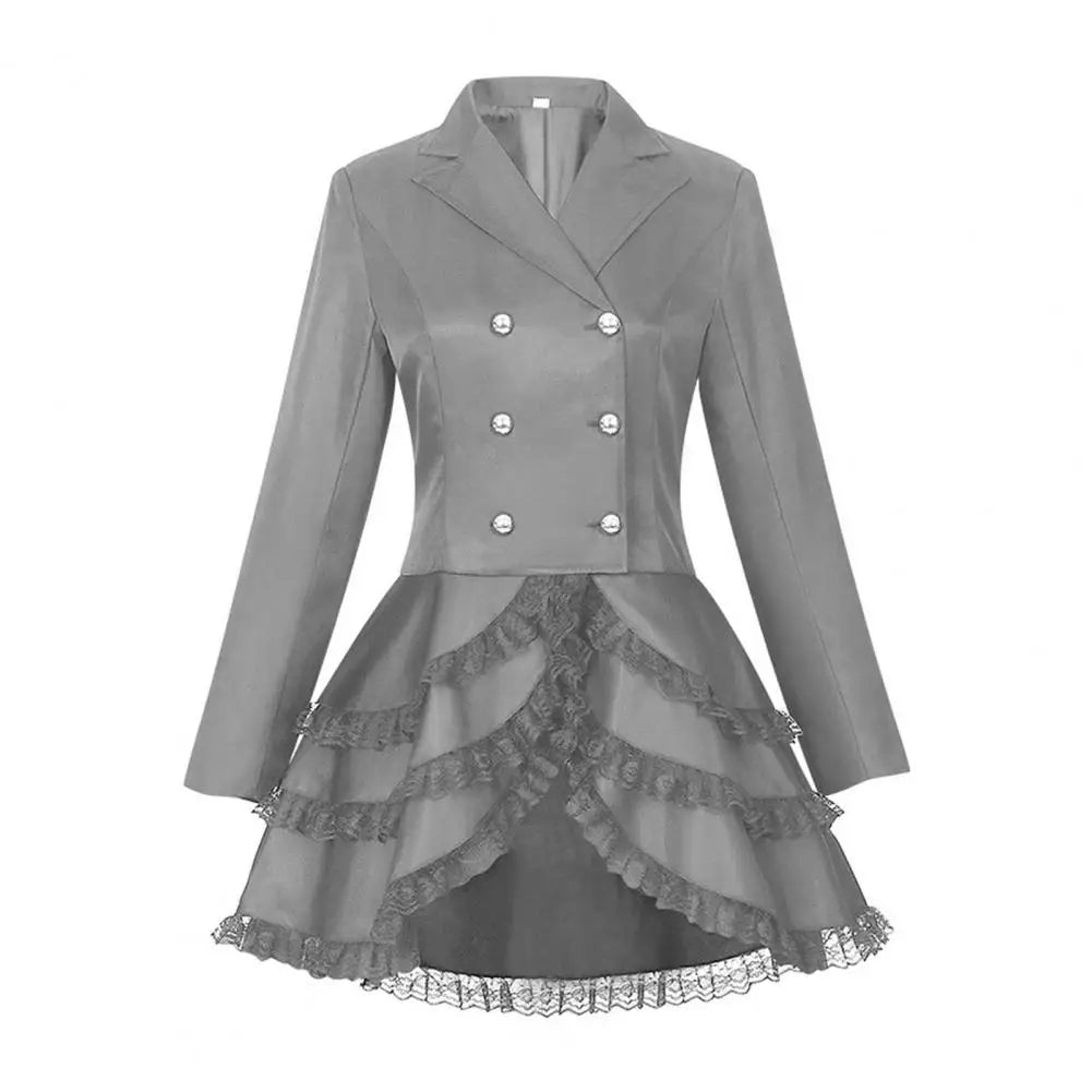 Steampunk Coat | Lace-Trimmed Victorian Style