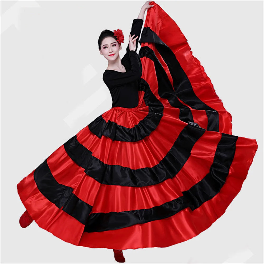 Flamenco Ruffle Skirt | Multi-Tier Swing | 180–720°