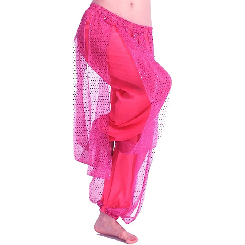Belly Dance Pants | Sequin Chiffon