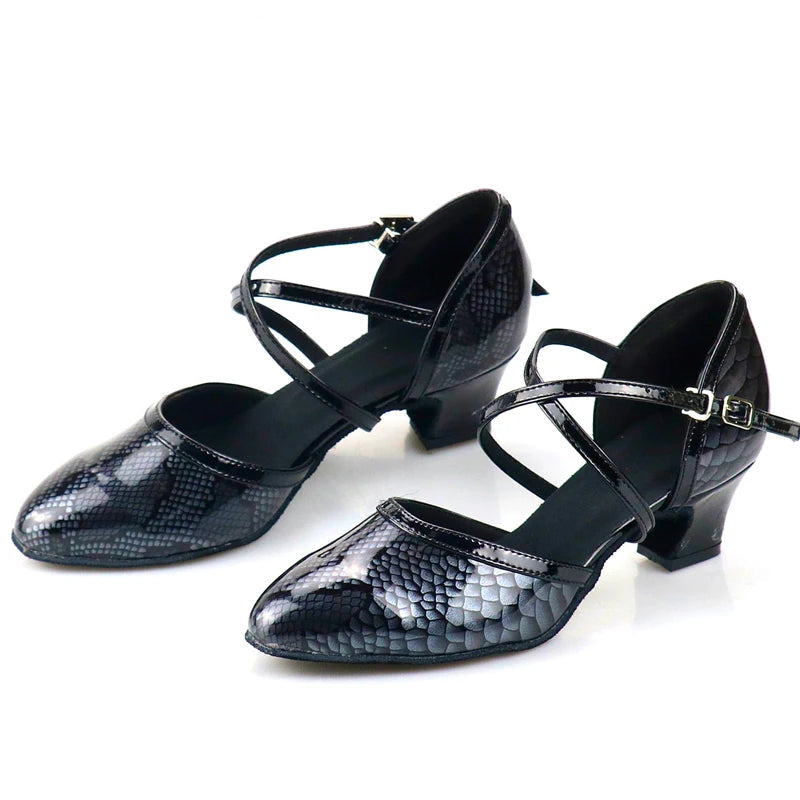 Latin Dance Heels | Rhinestone | Multi-Color