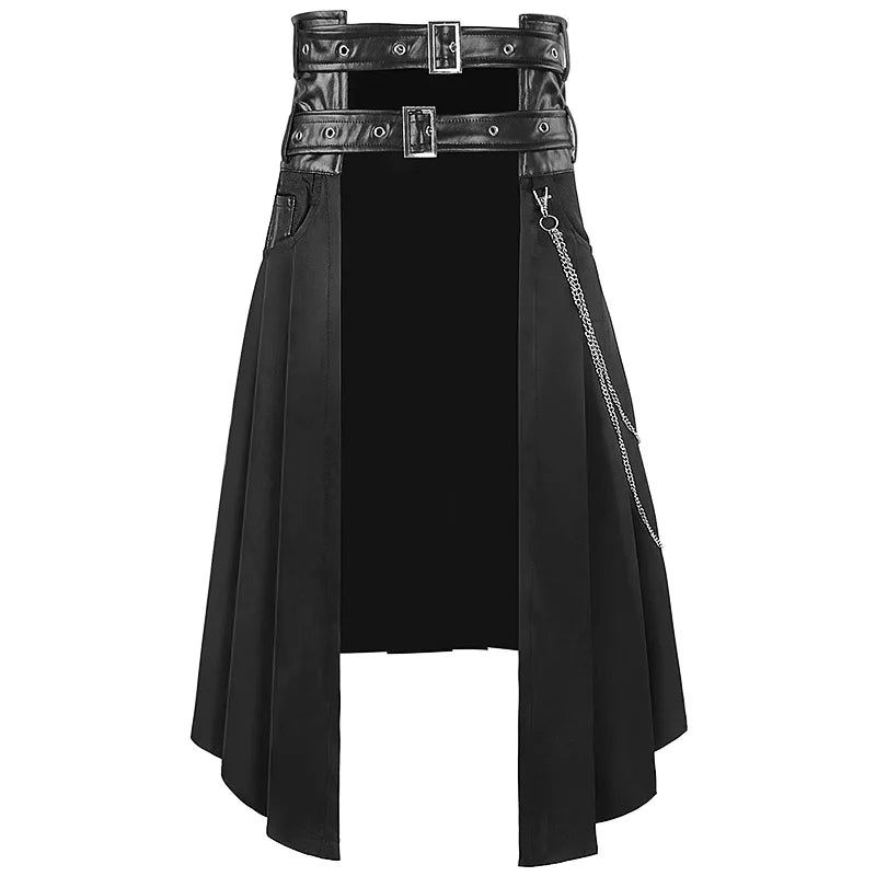 Gothic Skirt | Buckle & Chain Detail