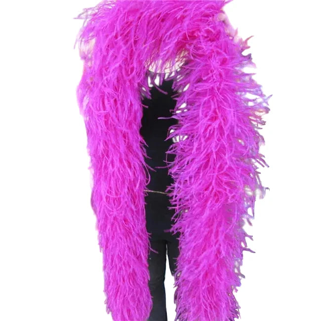 Ostrich Feather Boa | 2 Meters | 6-Layer Fluffy | Performance