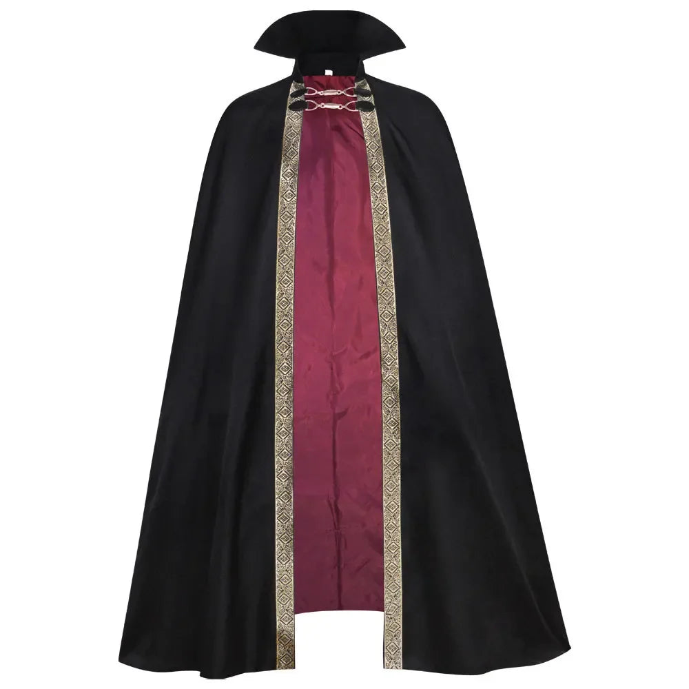 Vampire Cape | Red Lining | Metal Chain Clasp