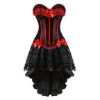 Striped Corset Dress | Lace-Up | Plus Sizes
