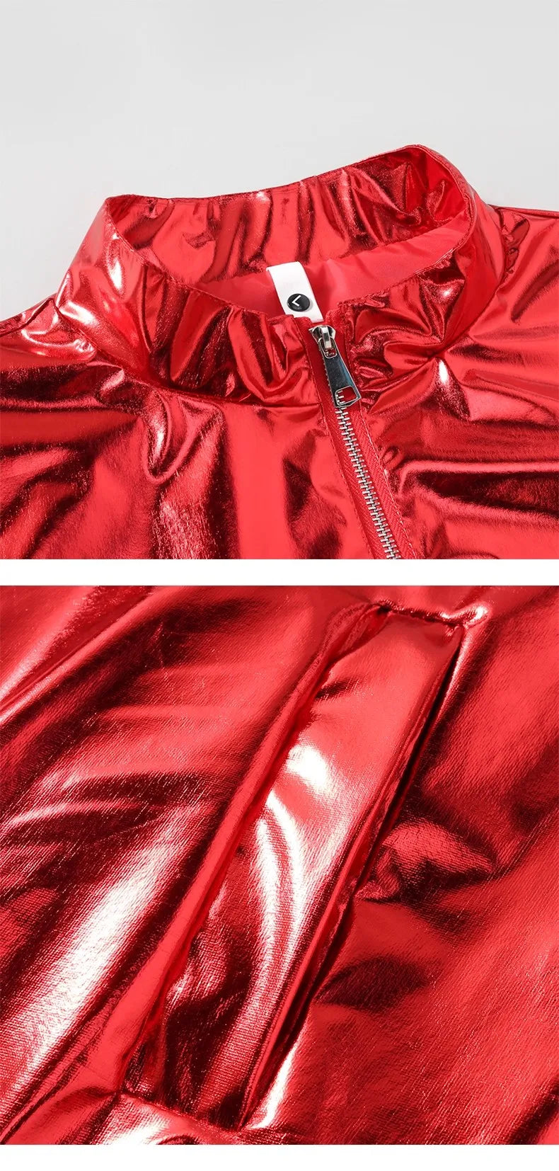 Men's Metallic Tracksuit Set | Zip Jacket & Pants | Stage